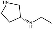 (3R)-(+)-3-(ETHYLAMINO)PYRROLIDINE Structural