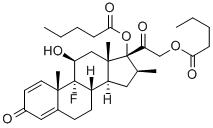 9-fluoro-11beta,17,21-trihydroxy-16beta-methylpregna-1,4-diene-3,20-dione 17,21-di(valerate)        