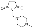 Succinimide, N-(4-methyl-1-piperazinylmethyl)- Structural