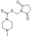 1-Piperazinecarbodithioic acid, 4-methyl-, succinimidomethyl ester