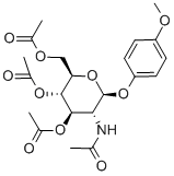 4'-METHOXYPHENYL-2-ACETAMIDO-3,4,6-TRI-O-ACETYL-2-DEOXY-BETA-D-GLUCOPYRANOSIDE Structural