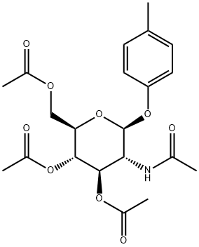 4'-METHYLPHENYL 2-ACETAMIDO-3,4,6-TRI-ACETYL-2-DEOXY-BETA-D-GLUCOPYRANOSIDE Structural