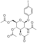 4'-IODOPHENYL 2-ACETAMIDO-3,4,6-TRI-O-ACETYL-2-DEOXY-B-D-GLUCOPYRANOSIDE Structural