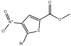 5-Bromo-4-nitrothiophene-2-carboxylic acid methyl ester Structural