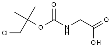 Glycine, N-[(2-chloro-1,1-dimethylethoxy)carbonyl]- (9CI) Structural
