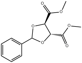 (-)-DIMETHYL 2,3-O-BENZYLIDENE-L-TARTRATE Structural