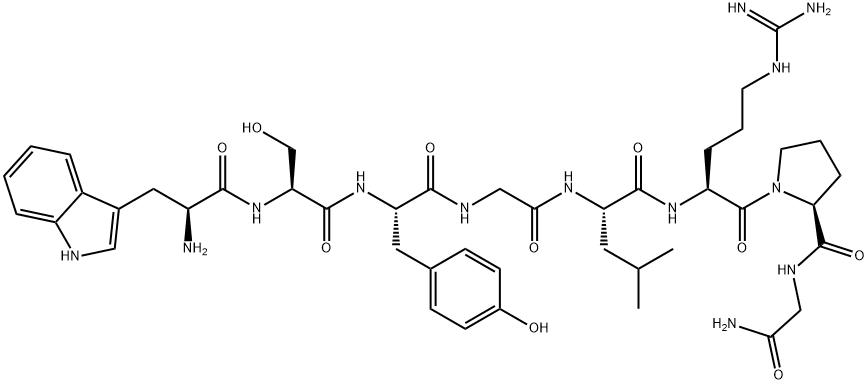 H-TRP-SER-TYR-GLY-LEU-ARG-PRO-GLY-NH2 Structural
