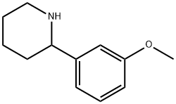 2-(3-methoxyphenyl)piperidine Structural