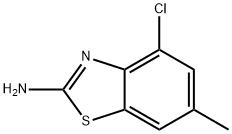 2-Benzothiazolamine,4-chloro-6-methyl-(9CI) Structural