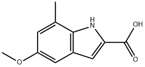 5-METHOXY-7-METHYLINDOLE-2-CARBOXYLIC ACID Structural