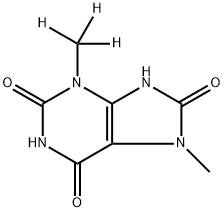 7-Methyl-3-(trideuteromethyl)uric Acid Structural