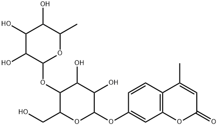 4-Methylumbelliferyl 4-O-(a-L-Fucopyranosyl)-b-D-galactopyranoside Structural