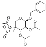 BENZYL 2,3,4-TRI-O-ACETYL-4-NITROMETHYL-BETA-D-ARABINOPYRANOSE Structural