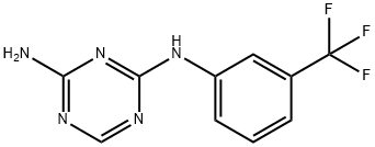 N-(3-TRIFLUOROMETHYL-PHENYL)-[1,3,5]TRIAZINE-2,4-DIAMINE Structural
