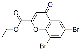 ethyl 6,8-dibromo-4-oxo-chromene-2-carboxylate Structural