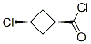Cyclobutanecarbonyl chloride, 3-chloro-, cis- (9CI) Structural