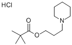 Propanoic acid, 2,2-dimethyl-, 3-(1-piperidinyl)propyl ester, hydrochl oride (9CI)