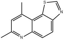 Thiazolo[5,4-f]quinoline, 7,9-dimethyl- (9CI) Structural