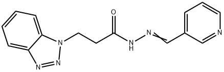 3-(1H-1,2,3-benzotriazol-1-yl)-N'-(3-pyridinylmethylene)propanohydrazide