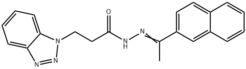 3-(1H-1,2,3-benzotriazol-1-yl)-N'-[1-(2-naphthyl)ethylidene]propanohydrazide