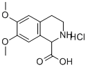 6,7-DIMETHOXY-1,2,3,4-TETRAHYDRO-ISOQUINOLINE-1-CARBOXYLIC ACID HCL Structural