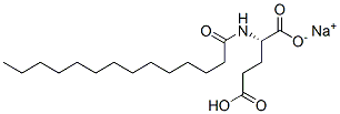 sodium hydrogen N-(1-oxotetradecyl)-L-glutamate Structural