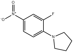 1-(2-Fluoro-4-nitrophenyl)pyrrolidine Structural