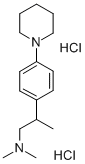 Phenethylamine, beta,N,N-trimethyl-4-piperidino-, dihydrochloride Structural