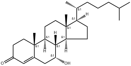 (7R,8S,9S,10R,13R,14S,17R)-7-hydroxy-10,13-dimethyl-17-[(2R)-6-methylheptan-2-yl]-1,2,6,7,8,9,11,12,14,15,16,17-dodecahydrocyclopenta[a]phenanthren-3-one Structural