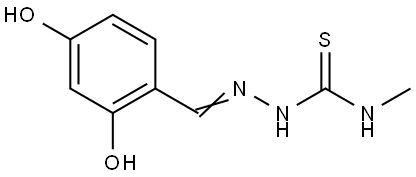 Hydrazinecarbothioamide, 2-[(2,4-dihydroxyphenyl)methylene]-N-methyl- (9CI) Structural