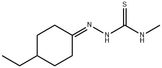 Hydrazinecarbothioamide, 2-(4-ethylcyclohexylidene)-N-methyl- (9CI) Structural