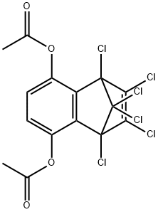 6-(ACETYLOXY)-1,8,9,10,11,11-HEXACHLOROTRICYCLO[6.2.1.0(2,7)]UNDECA-2,4,6,9-TETRAEN-3-YL ACETATE