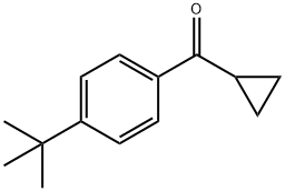 4-tert-Butylphenyl cyclopropyl ketone Structural