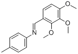 BENZENAMINE, 4-METHYL-N-[(2,3,4-TRIMETHOXYPHENYL)METHYLENE]-