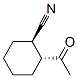 Cyclohexanecarbonitrile, 2-acetyl-, trans- (9CI) Structural