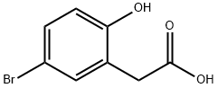 5-Bromo-2-hydroxyphenylacetic acid Structural