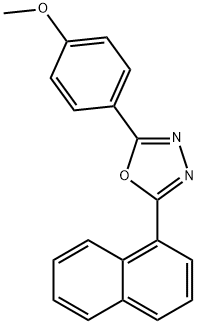 2-(4-methoxyphenyl)-5-(1-naphthyl)-1,3,4-oxadiazole Structural