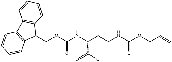 FMOC-D-DAB(ALOC)-OH Structural