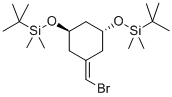 (1R,3R)-5-(BROMOMETHYLENE)-1,3-BIS(TERT-BUTYLDIMETHYLSILYLOXY)CYCLOHEXANE Structural