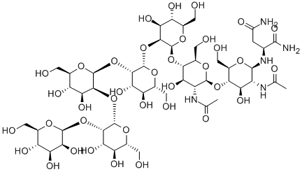 MANNOPENTAOSE-DI(N-ACETYL-D-GLUCOSAMINE)-ASPARAGINE