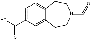 3-FORMYL-2,3,4,5-TETRAHYDRO-1H-BENZO[D]AZEPINE-7-CARBOXYLIC ACID Structural