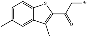 2-BROMO-1-(3,5-DIMETHYL-1-BENZOTHIOPHEN-2-YL)-1-ETHANONE Structural