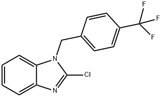 2-CHLORO-1-(4-TRIFLUOROMETHYL-BENZYL)-1H-BENZOIMIDAZOLE Structural