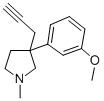 Pyrrolidine, 3-(m-methoxyphenyl)-1-methyl-3-(2-propynyl)-