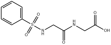 (2-BENZENESULFONYLAMINO-ACETYLAMINO)-ACETIC ACID Structural