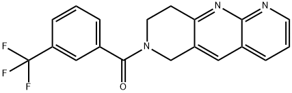 Pyrido[2,3-b][1,6]naphthyridine, 6,7,8,9-tetrahydro-7-[3-(trifluoromethyl)benzoyl]- (9CI)