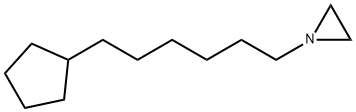 Aziridine, 1-(6-cyclopentylhexyl)- (9CI) Structural