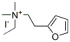 ethyl-[2-(2-furyl)ethyl]-dimethyl-azanium iodide Structural
