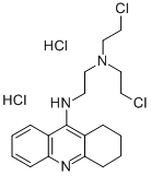 1,2,3,4-Tetrahydro-9-((2-(bis(2-chloroethyl)amino)ethyl)amino)acridine  dihydrochloride Structural