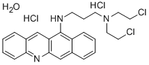 Benz(b)acridine, 12-((3-(bis(2-chloroethyl)amino)propyl)amino)-, dihyd rochloride, hydrate